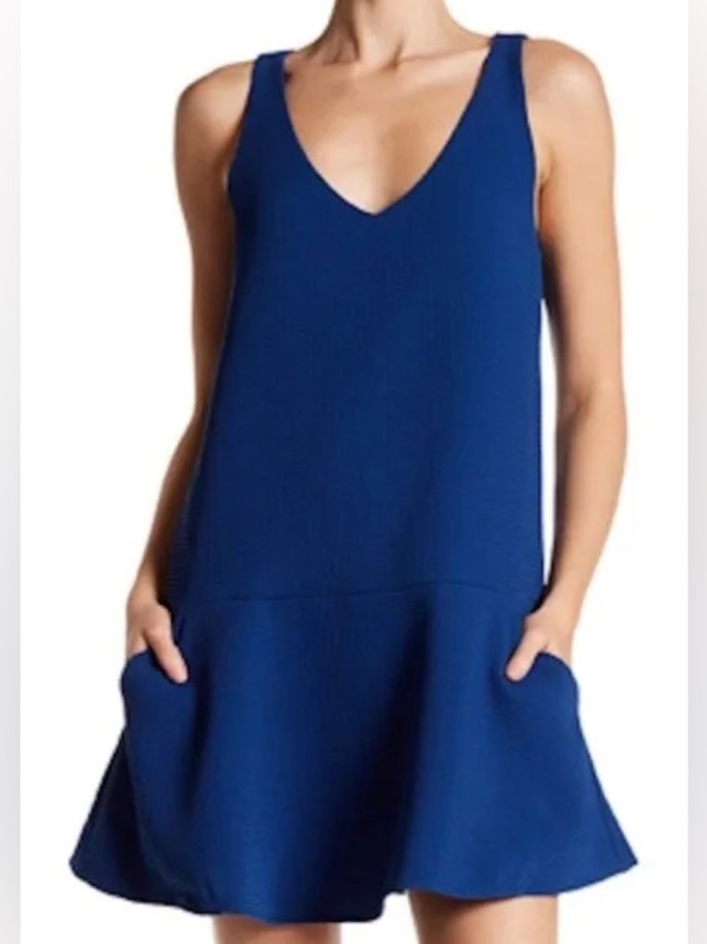BB Dakota Waffle Pattern Lined Dress with pockets!